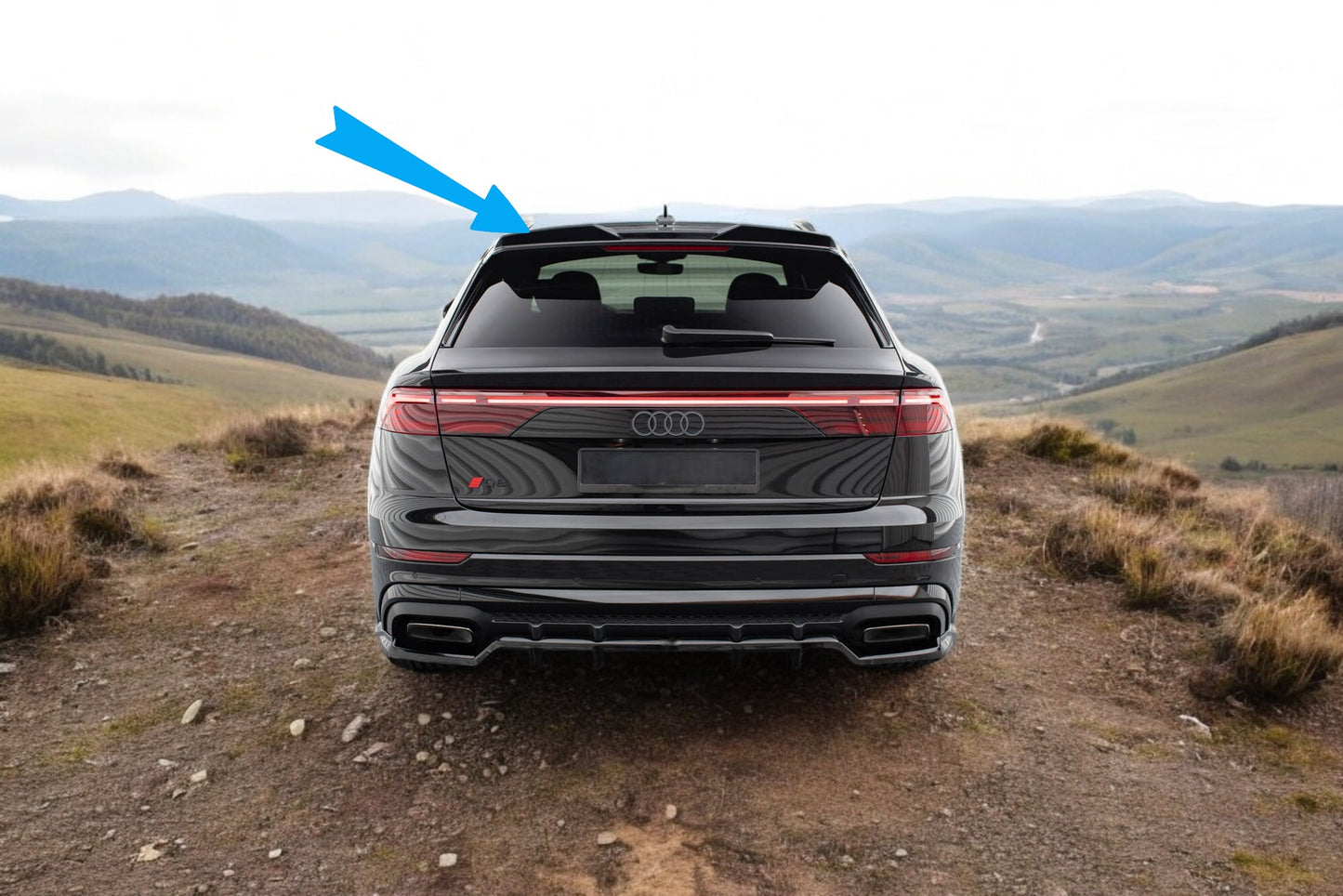 😎Tappo spoiler superiore 3D Adatto Per Audi Q8 / SQ8 / Q8 S-Line Mk1😎