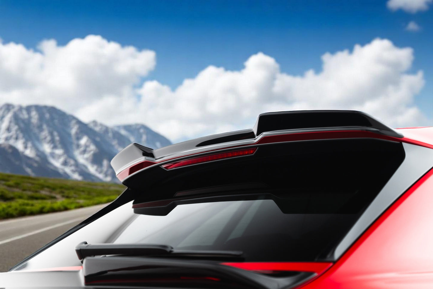 ⭐Tappo spoiler superiore 3D Adatto Per Audi RSQ8 Mk1 Facelift⭐