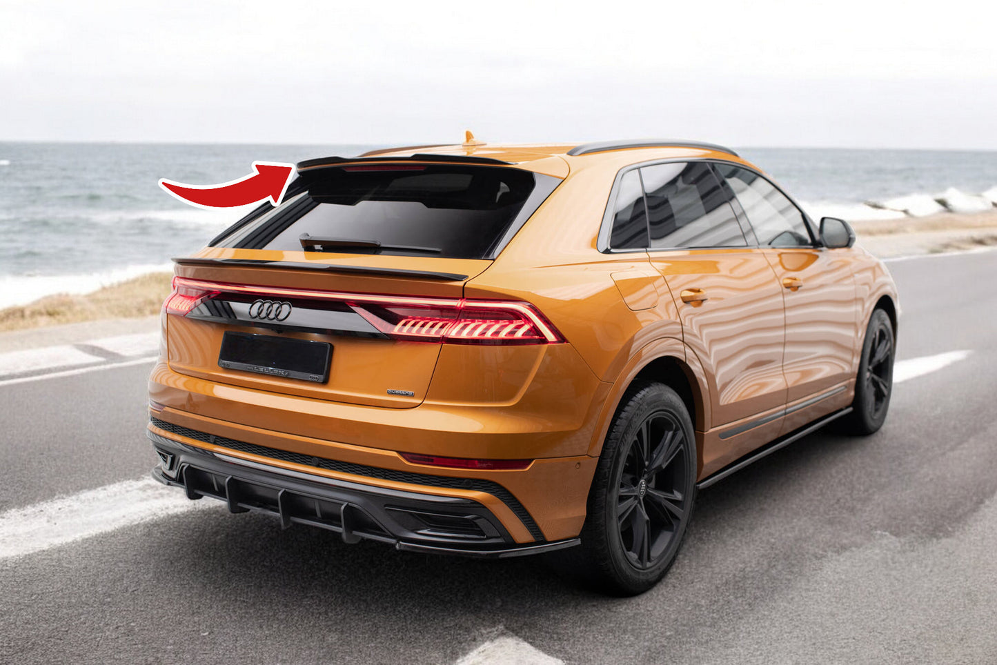 🔥Tappo Spoiler Superiore adatto per Audi Q8 / Q8 S-line / SQ8 Mk1🔥