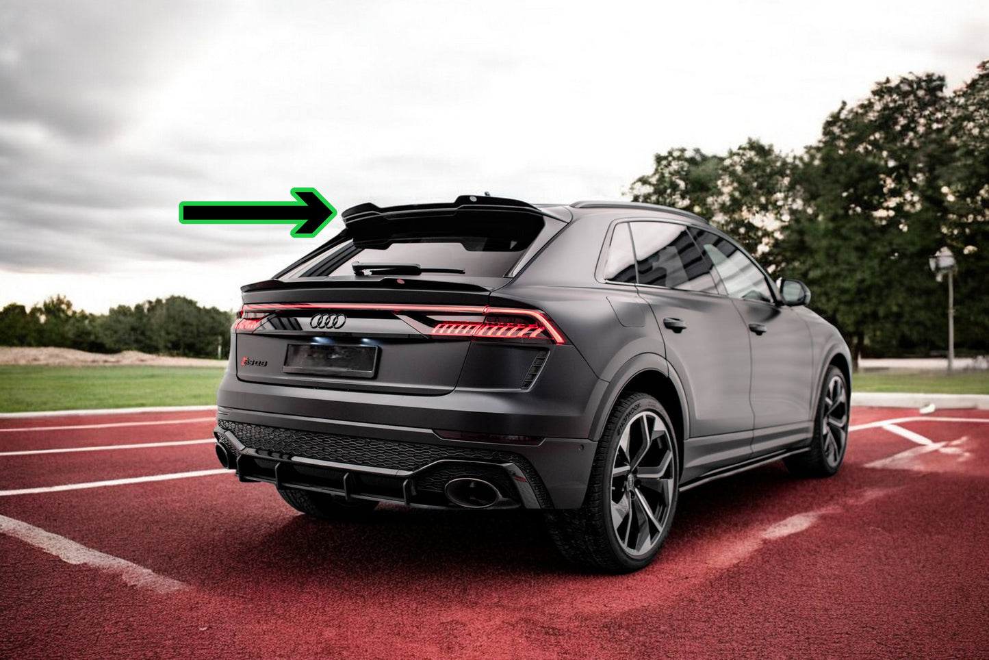 ⭐Tappo Spoiler Superiore adatto per Audi RSQ8 Mk1⭐