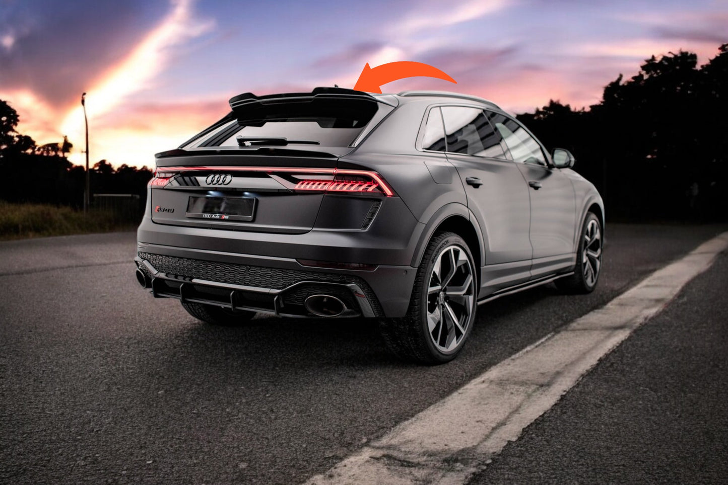⭐️Tappo spoiler superiore adatto per Audi RSQ8 Mk1⭐️