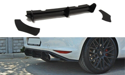 DIFFUSORE POSTERIORE E SPLITTER LATERALI POSTERIORI adatti per VW GOLF MK7 GTI 2012
