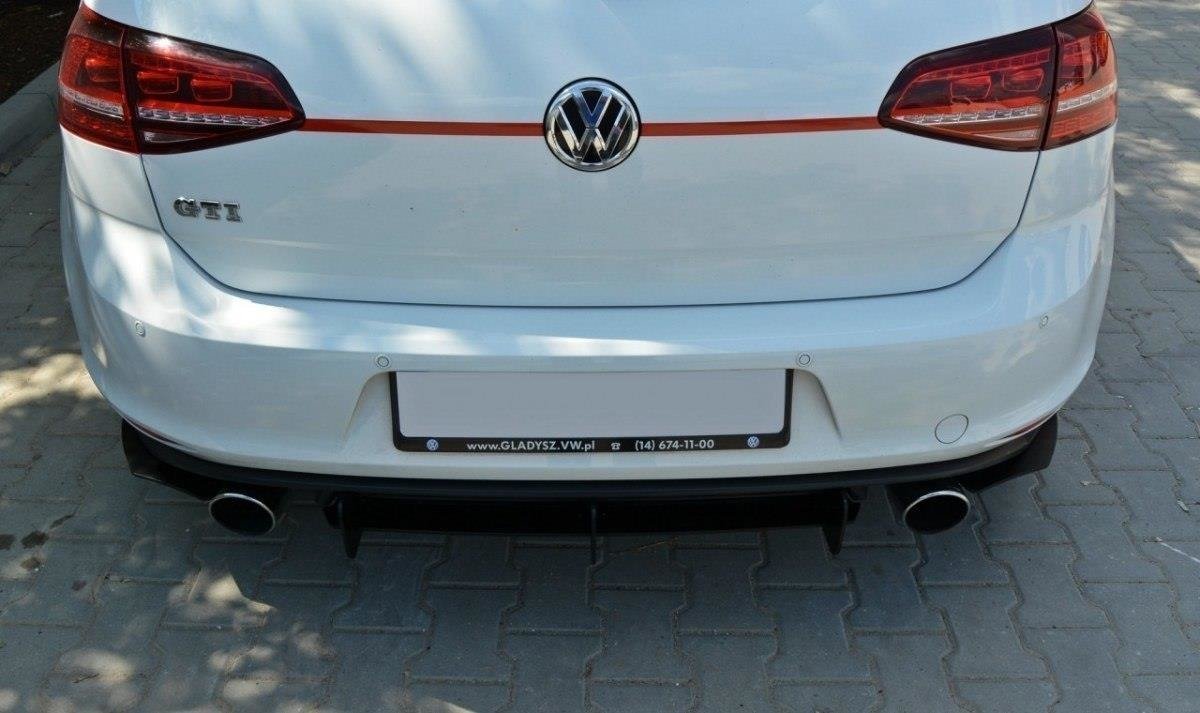 DIFFUSORE POSTERIORE E SPLITTER LATERALI POSTERIORI adatti per VW GOLF MK7 GTI 2012