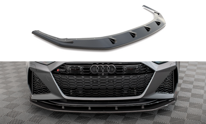 SPLITTER ANTERIORE IN FIBRA DI CARBONIO ADATTO COMPATIBILE PER AUDI RS6 C8 / RS7 C8  2019-