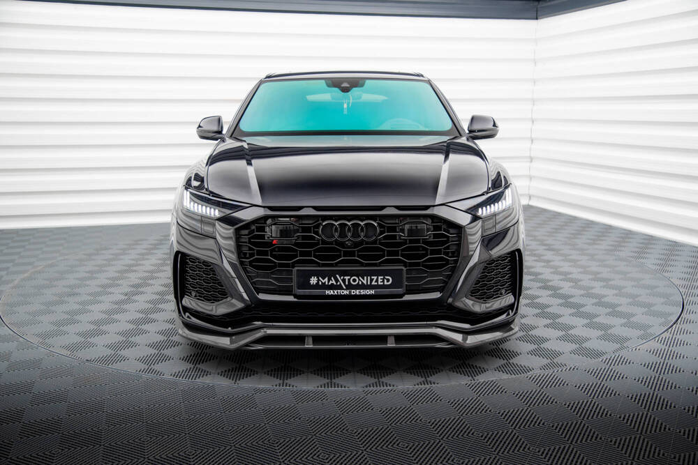 SPLITTER ANTERIORE IN FIBRA DI CARBONIO adatto compatibile per AUDI RSQ8 MK1  (2019-)