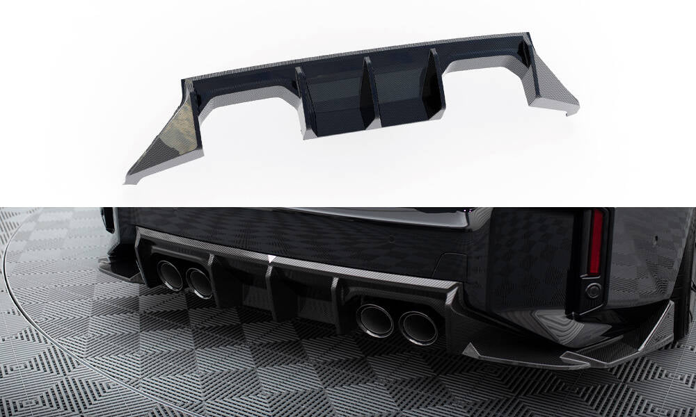 DIFFUSORE POSTERIORE FIBRA DI CARBONIO ADATTO PER BMW M2 G87  ( 2023 - )
