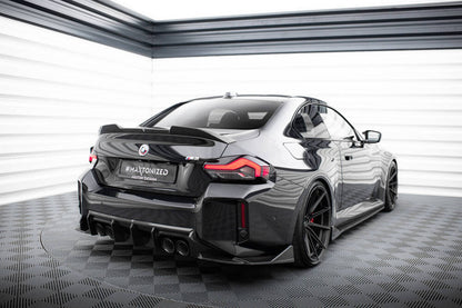 SPLITTER LATERALI POSTERIORI IN FIBRA DI CARBONIO adatto compatibile per BMW M2 G87 (2023 - )