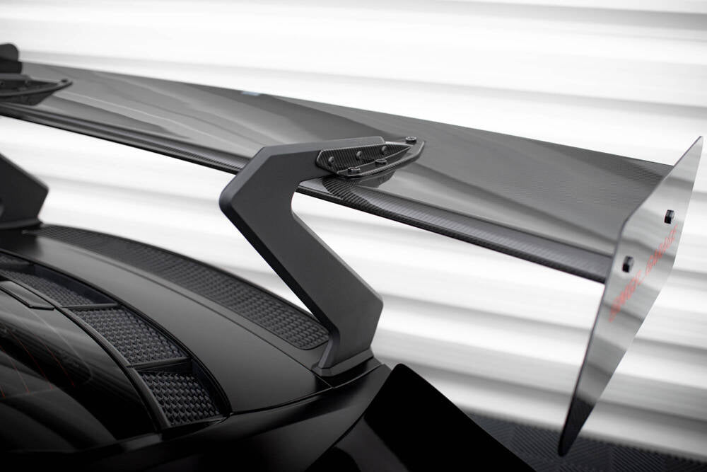 SPOILER CARBONIO + LED COMPATIBILE PER AUDI R8 MK2 FACELIFT  (2018-2023)