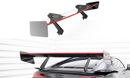 SPOILER CARBONIO + LED COMPATIBILE PER AUDI R8 MK2 FACELIFT  (2018-2023)