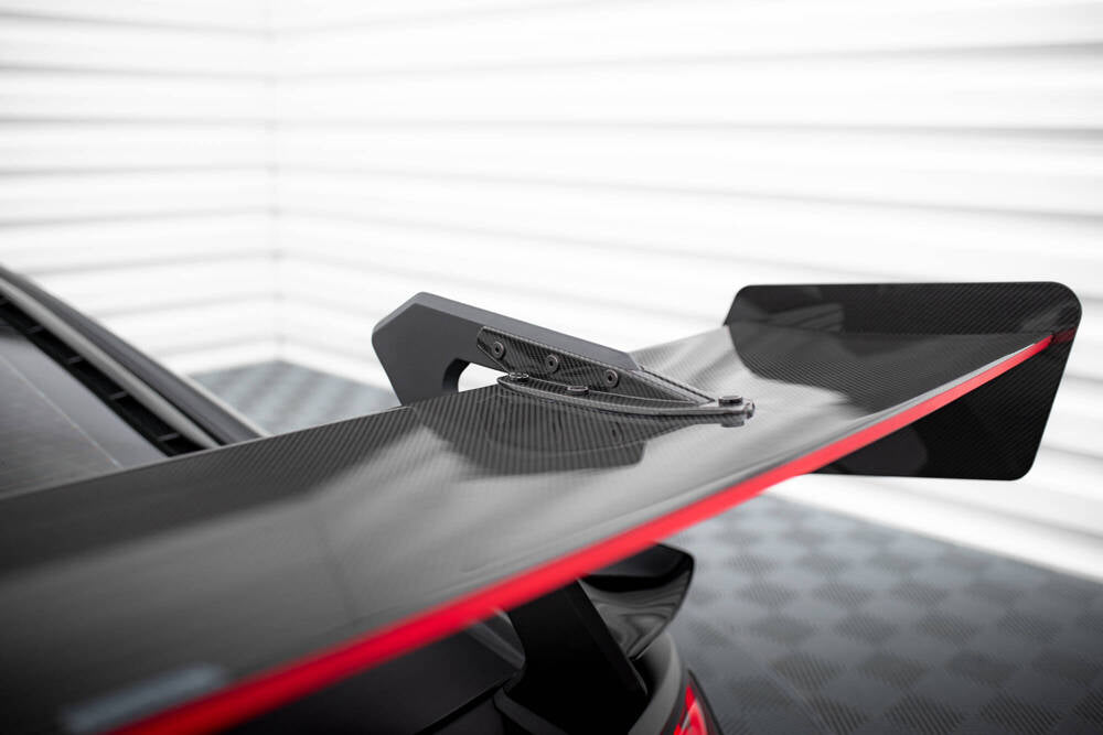 SPOILER CARBONIO + LED COMPATIBILE PER AUDI R8 MK2 FACELIFT  (2018-2023)