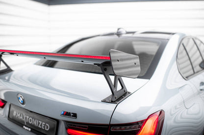 SPOILER IN CARBONIO CON STAFFE ESTERNE MONTANTI + LED adatto per BMW M3 G80  (2021 - )