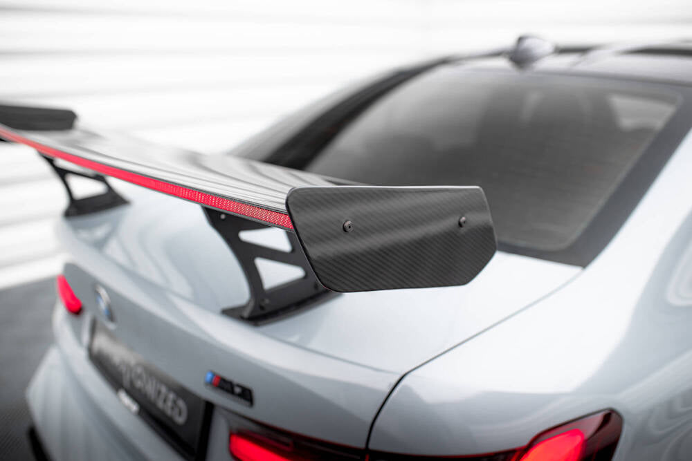 SPOILER IN CARBONIO CON STAFFE INTERNE MONTANTI + LED COMPATIBILI PER BMW M3 G80