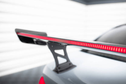 SPOILER IN CARBONIO CON STAFFE INTERNE MONTANTI + LED COMPATIBILI PER BMW M3 G80