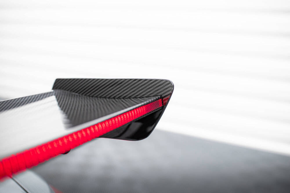 SPOILER IN CARBONIO CON STAFFE INTERNE MONTANTI + LED COMPATIBILI PER BMW M3 G80