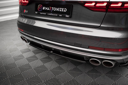 SPLITTER POSTERIORE CENTRALE ADATTO PER AUDI S8 D5 (2019-2021)