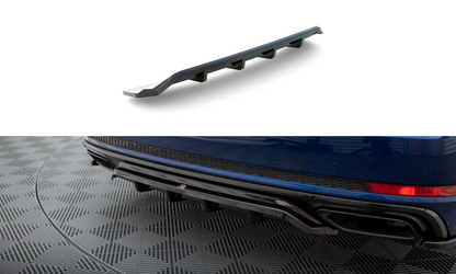 SPLITTER POSTERIORE CENTRALE (CON BARRE VERTICALI) adatto per AUDI A4 COMPETITION B9 2019