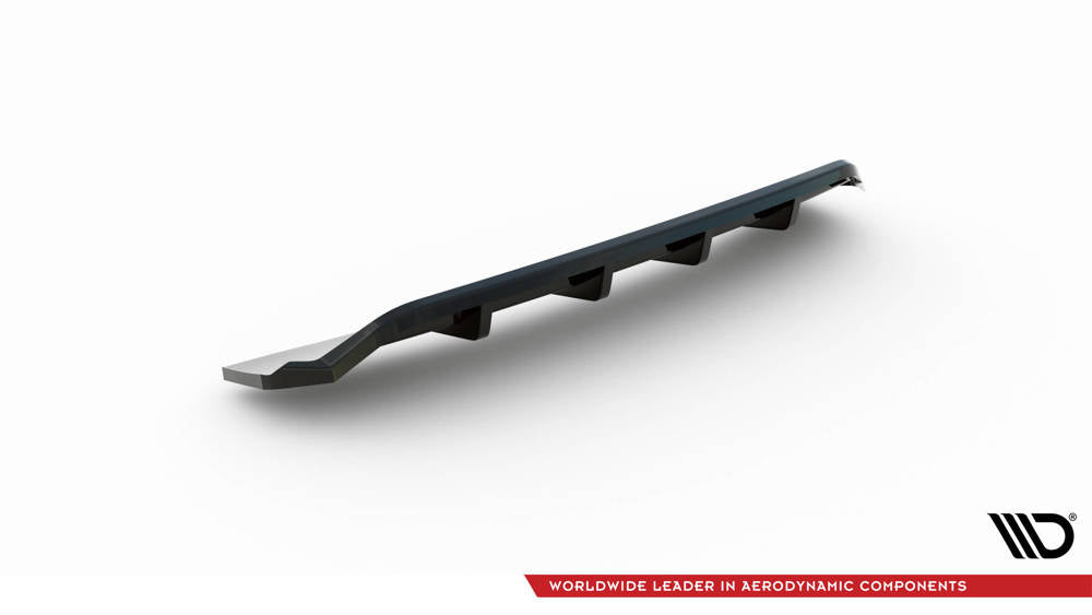 SPLITTER POSTERIORE CENTRALE (CON BARRE VERTICALI) adatto per AUDI A4 COMPETITION B9 2019