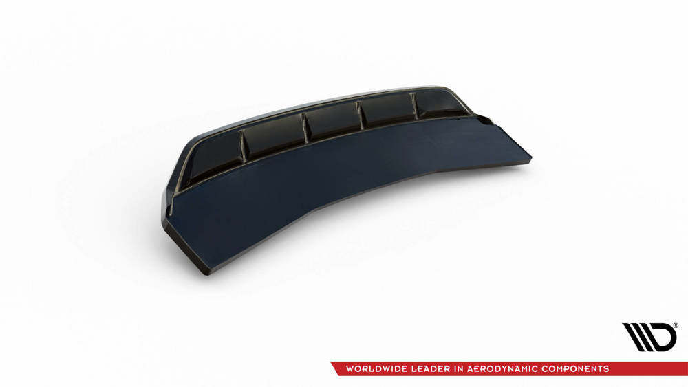 SPLITTER POSTERIORE CENTRALE (CON BARRE VERTICALI) adatto per AUDI A4 COMPETITION B9 2019