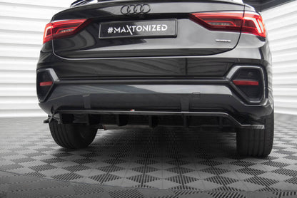 SPLITTER POSTERIORE CENTRALE (CON BARRE VERTICALI) adatto per AUDI Q3 SPORTBACK F3 (2019-)