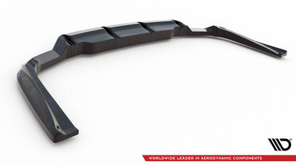 SPLITTER POSTERIORE CENTRALE (CON BARRE VERTICALI) ADATTO PER AUDI RS6 AVANT C6 (2007 - 2010)