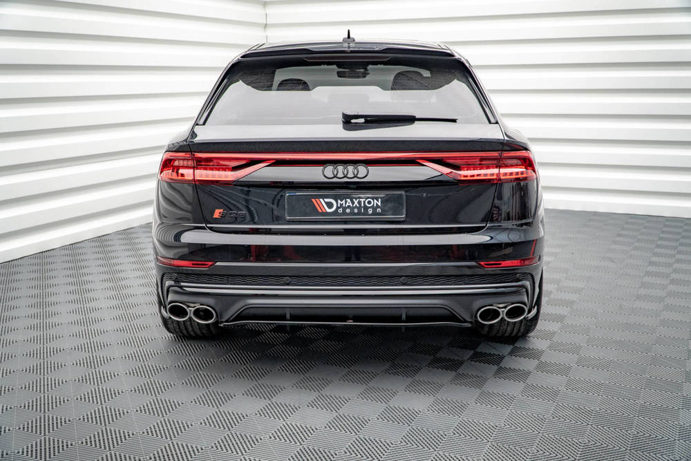 SPLITTER POSTERIORE CENTRALE (CON BARRE VERTICALI) COMPATIBILE PER AUDI SQ8 MK1  2019 -