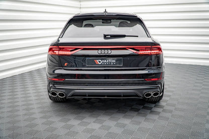 SPLITTER POSTERIORE CENTRALE (CON BARRE VERTICALI) COMPATIBILE PER AUDI SQ8 MK1  2019 -