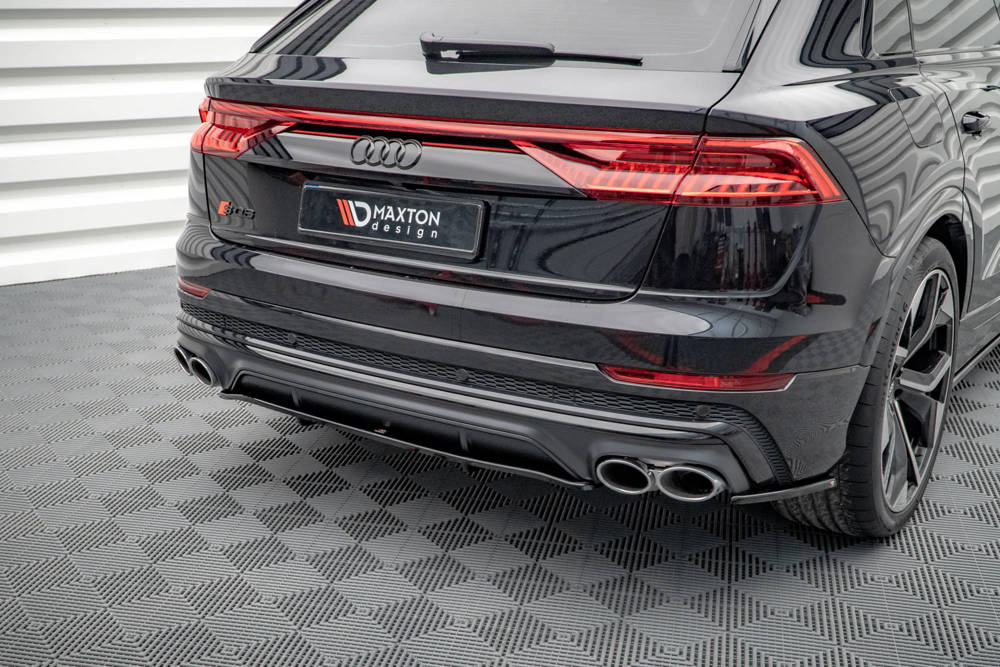 SPLITTER POSTERIORE CENTRALE (CON BARRE VERTICALI) COMPATIBILE PER AUDI SQ8 MK1  2019 -