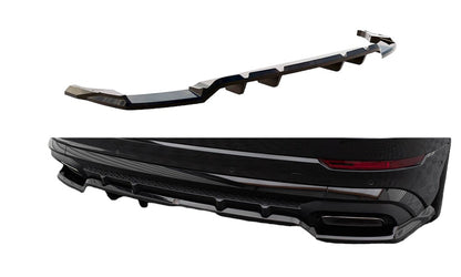 SPLITTER POSTERIORE CON BARRE VERTICALI ADATTO PER AUDI SQ8 / Q8 S-LINE MK1