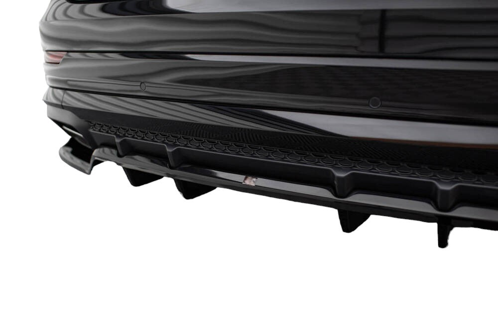 SPLITTER POSTERIORE CON BARRE VERTICALI ADATTO PER AUDI SQ8 / Q8 S-LINE MK1