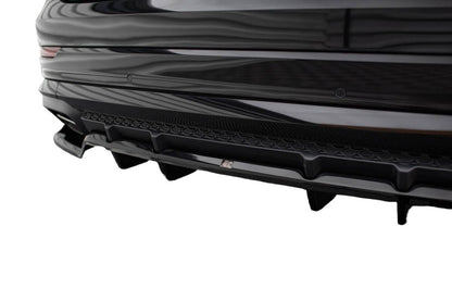 SPLITTER POSTERIORE CON BARRE VERTICALI ADATTO PER AUDI SQ8 / Q8 S-LINE MK1