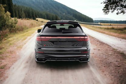 SPLITTER POSTERIORE CON BARRE VERTICALI ADATTO PER AUDI SQ8 / Q8 S-LINE MK1