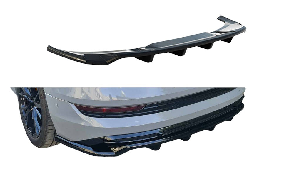 SPLITTER POSTERIORE CENTRALE (CON BARRE VERTICALI) AUDI E-TRON S-LINE
