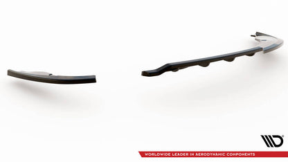 SPLITTER POSTERIORE CENTRALE (CON BARRE VERTICALI) ADATTO PER BMW 1 E81 FACELIFT