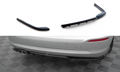 SPLITTER POSTERIORE CENTRALE (CON BARRE VERTICALI) ADATTO PER BMW 3 GT F34 FACELIFT  (2016-2019)