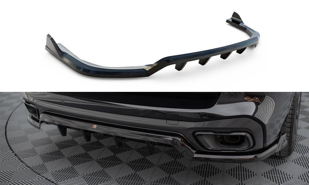 SPLITTER POSTERIORE CENTRALE (CON BARRE VERTICALI) COMPATIBILE PER BMW X5 M-PACK G05