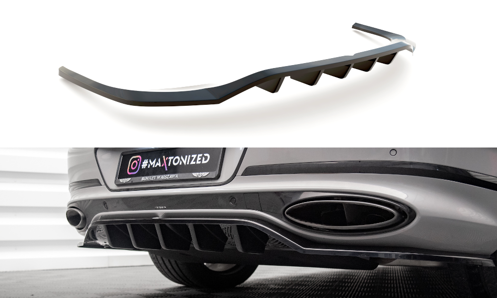 SPLITTER POSTERIORE CENTRALE (CON BARRE VERTICALI)adatto per  BENTLEY CONTINENTAL GT MK3  (2018- )