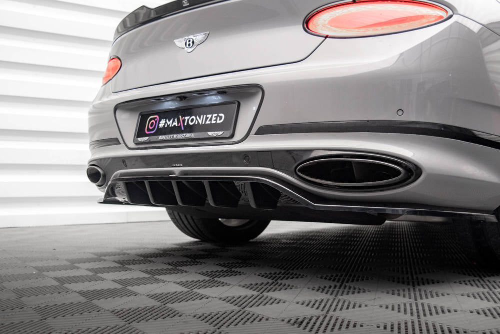 SPLITTER POSTERIORE CENTRALE (CON BARRE VERTICALI)adatto per  BENTLEY CONTINENTAL GT MK3  (2018- )