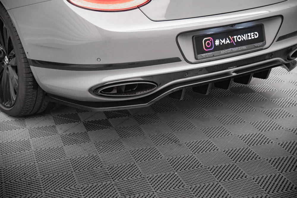 SPLITTER POSTERIORE CENTRALE (CON BARRE VERTICALI)adatto per  BENTLEY CONTINENTAL GT MK3  (2018- )