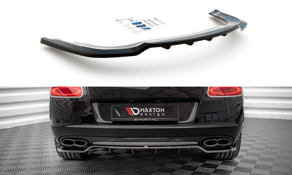 SPLITTER POSTERIORE CENTRALE (CON BARRE VERTICALI) compatibile per BENTLEY CONTINENTAL GT V8 S MK2