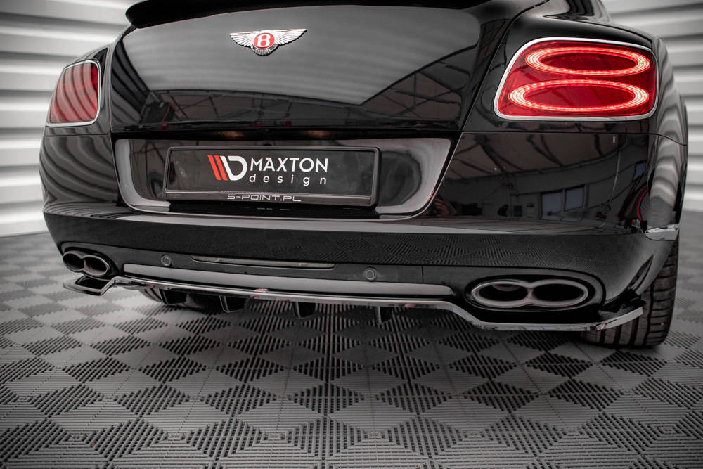 SPLITTER POSTERIORE CENTRALE (CON BARRE VERTICALI) compatibile per BENTLEY CONTINENTAL GT V8 S MK2