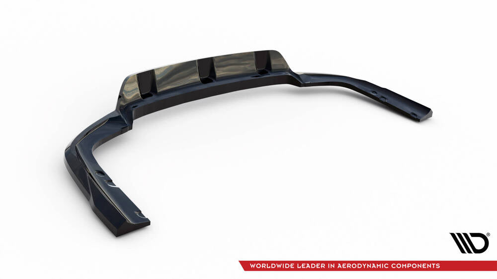 SPLITTER POSTERIORE CENTRALE (CON BARRE VERTICALI) compatibile per V.1 BMW X6 M-PACK G06 FACELIFT