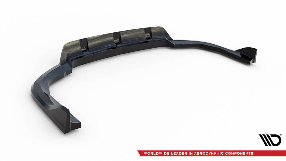 SPLITTER POSTERIORE CENTRALE (CON BARRE VERTICALI) ADATTO PER V.2 BMW X5 M-PACK G05 FACELIFT