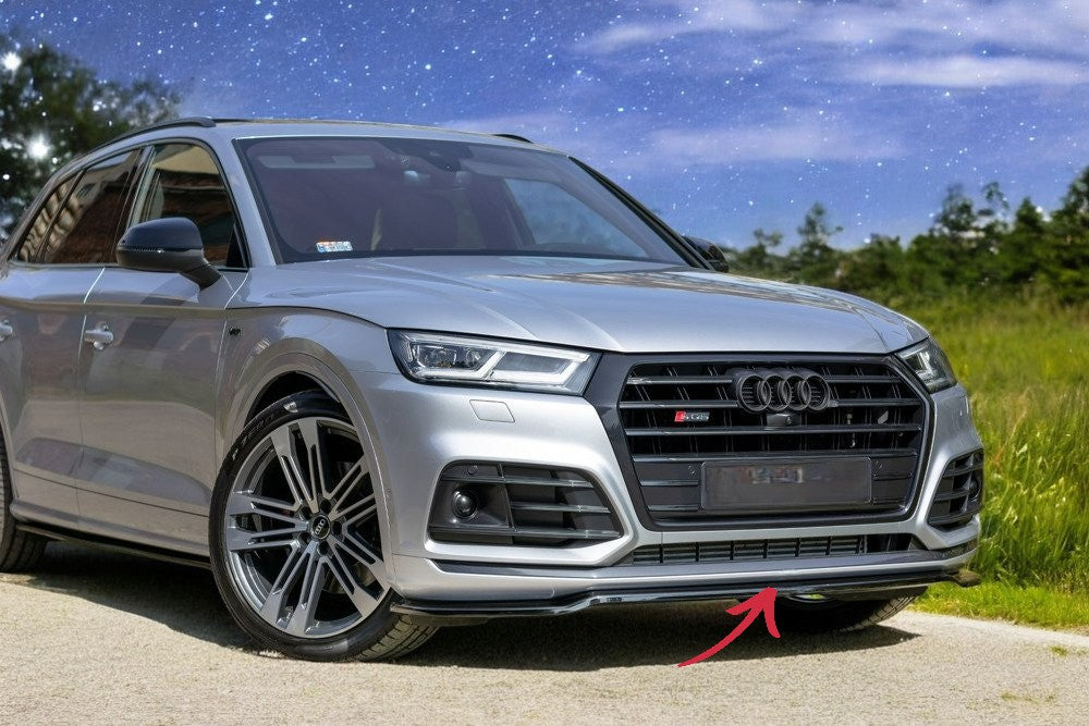 ✨SPLITTER ADATTO Per Audi SQ5/Q5 S-Line Mk2 Design Lucido Nero ABS 2017+✨
