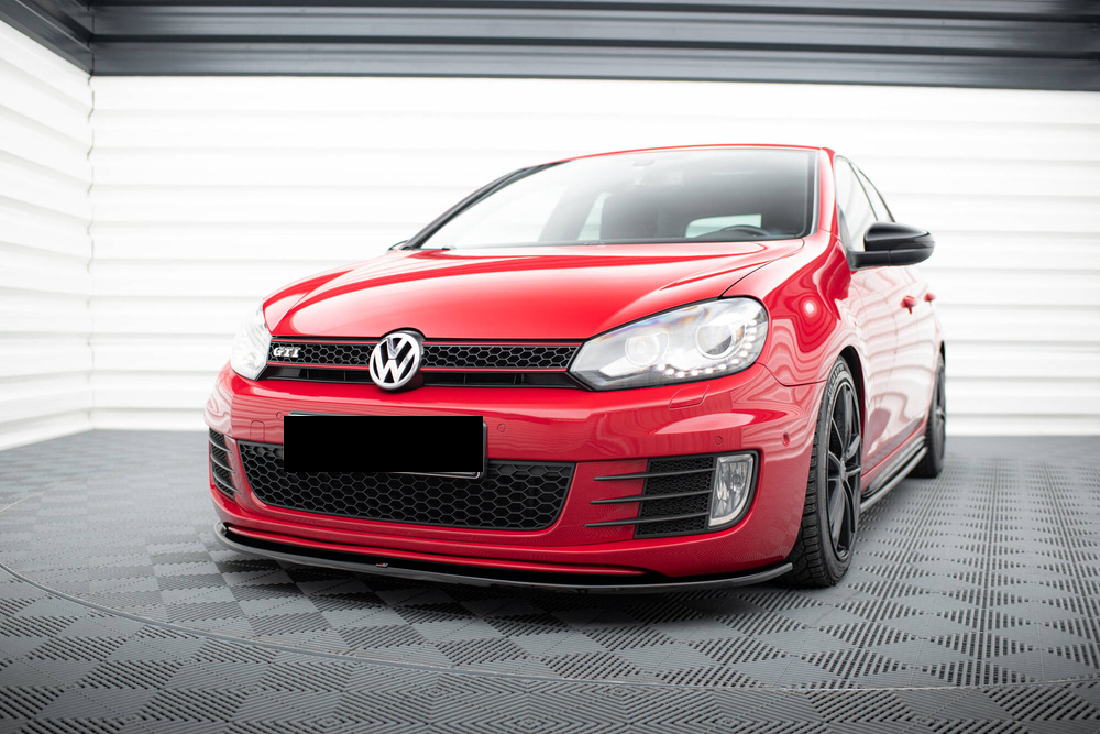 💫ART.4809 Paraurti + Splitter Anteriore per Volkswagen Golf 6 Look GTI💫