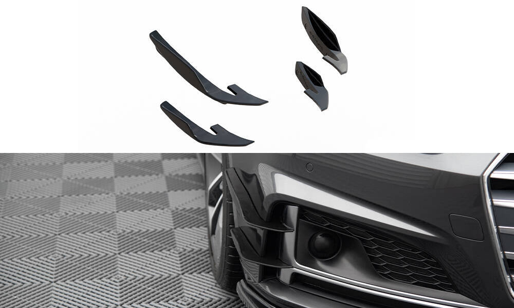 PARAFANGHI PARAURTI ANTERIORE (CANARDS) adatti per AUDI S5 / A5 S-LINE COUPÉ / SPORTBACK F5