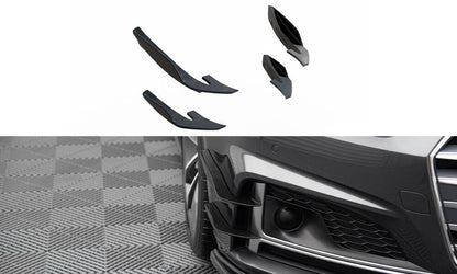 PARAFANGHI PARAURTI ANTERIORE (CANARDS) adatti per AUDI S5 / A5 S-LINE COUPÉ / SPORTBACK F5