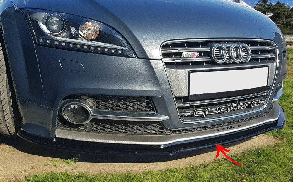 ✨SPLITTER design lucido nero ABS Per Audi TT S Mk2 8J✨