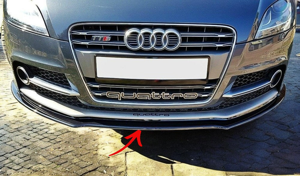 ✨SPLITTER design lucido nero ABS Per Audi TT S Mk2 8J✨