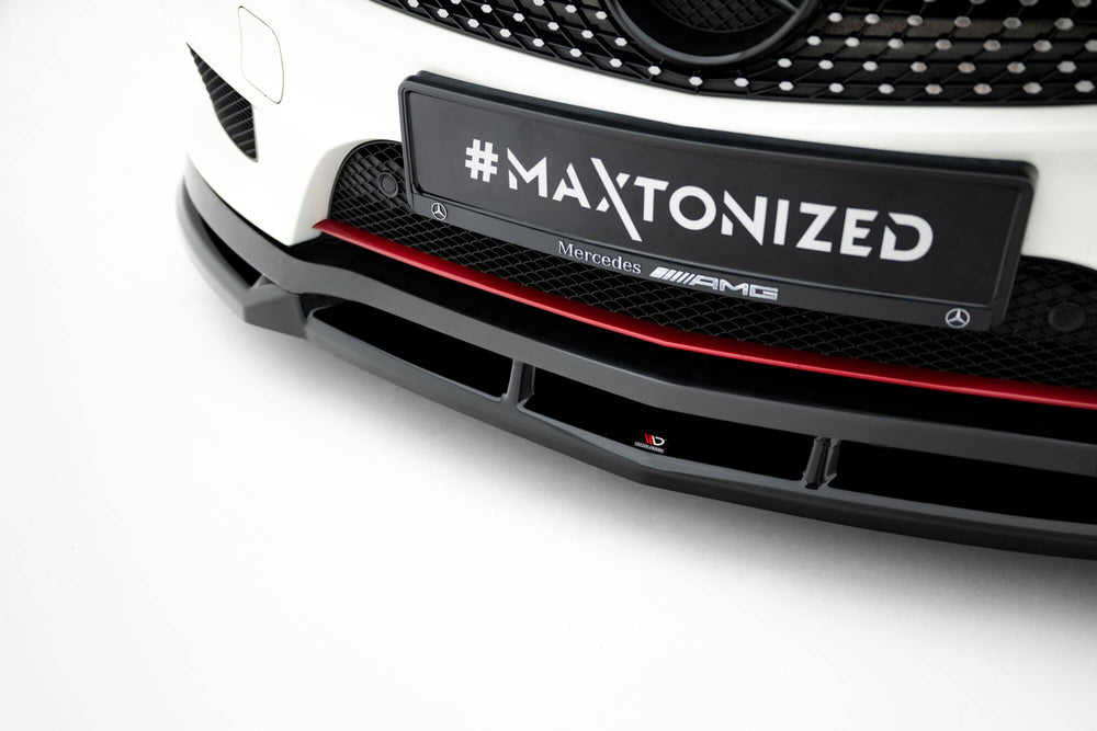 🔥ART.9012 SPLITTER ANTERIORE ADATTO PER MERCEDES-BENZ CLA AMG-LINE C117🔥