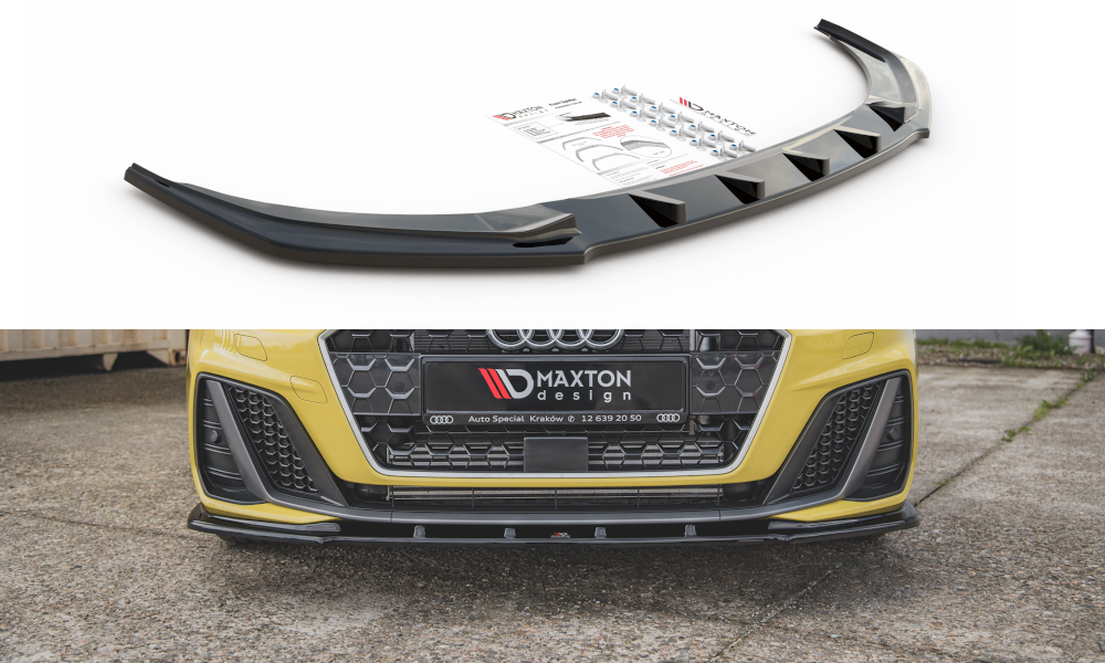 SPLITTER ANTERIORE adatto per V.1 AUDI A1 S-LINE GB 2018 -